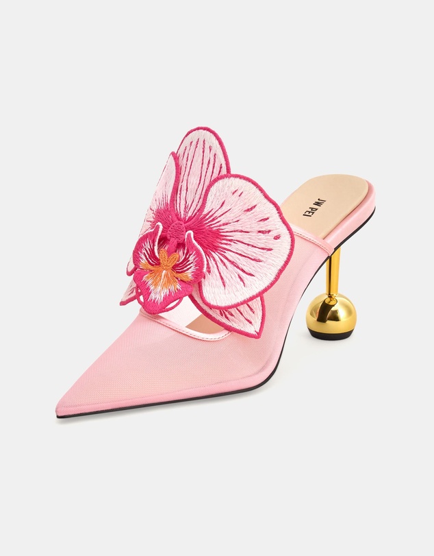 JW PEI - Sofia Orchid Sphere Heel Mules
