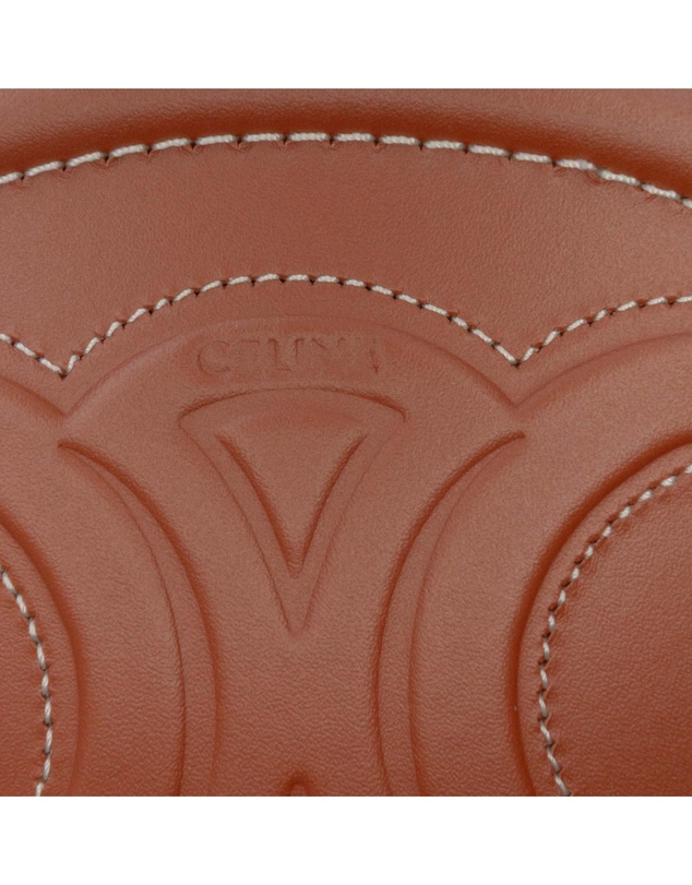 Pre-Loved by Azura Reborn - Pre-Loved Small Calfskin Cuir Triomphe Oval Crossbody