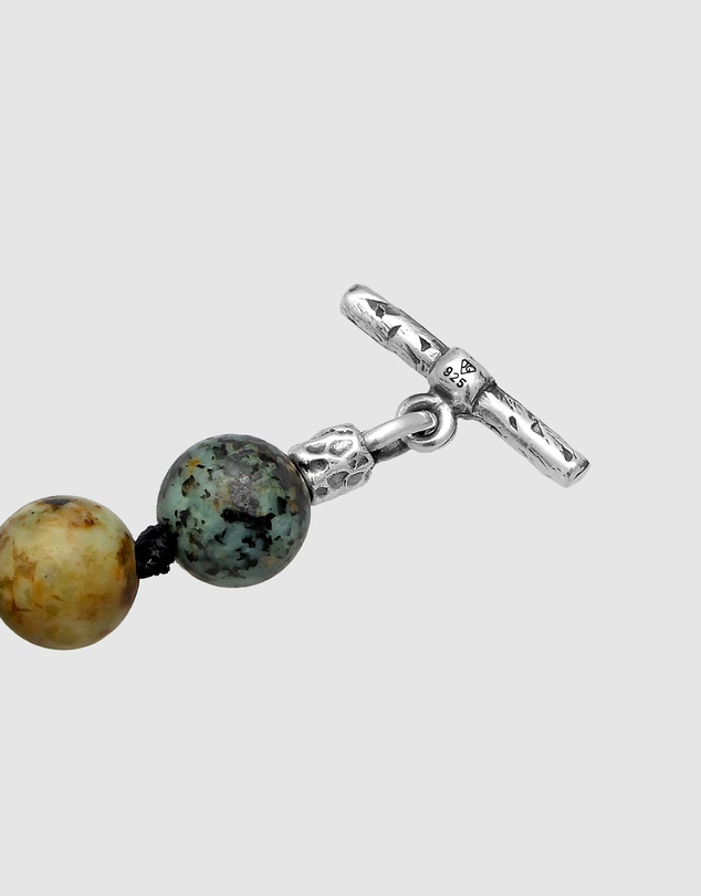 Haze & Glory - ICONIC EXCLUSIVE - Necklace Men Turquoise Beads 925 Sterling Silver