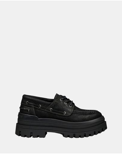 Black Oil Suede