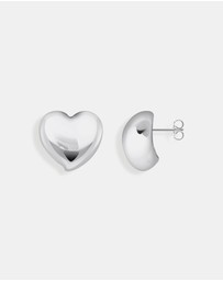 THOMAS SABO - Ear studs in heart-shape silver