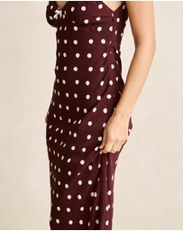 Rhythm - Polka Dot Bias Midi Dress - Iconic Exclusive