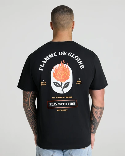 Johnny Bigg - Flames Print Tee