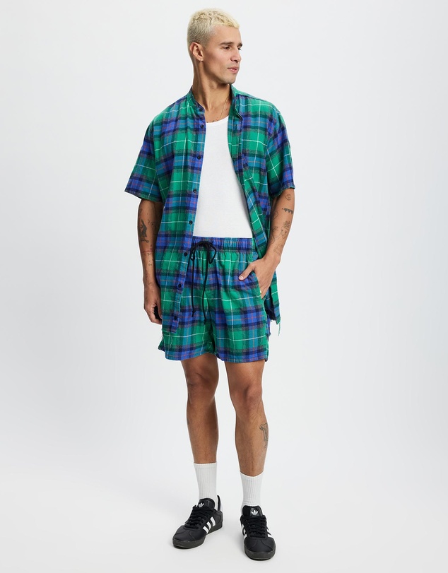 Surrounded By Ghosts - The Andradite Cotton Drawstring Shorts
