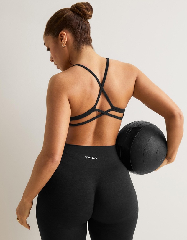 TALA - Sculpt Seamless Ruched Cross Back Sports Bra