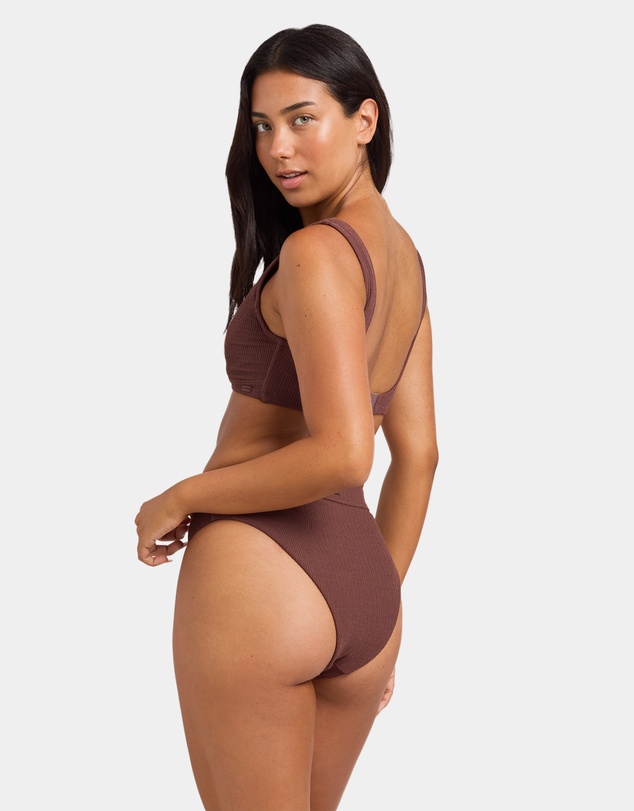 Roxy - Womens Roxy Love Bikini Mid Wasit High Leg Bikini Bottom