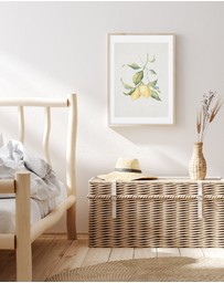 Olive et Oriel - Lemon on Linen III Art Print