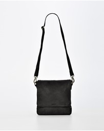 Cobb & Co - Bracewell Washed Leather Flap Over Crossbody
