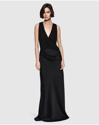 MISHA - Frida Drape Halter Dress