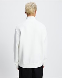 Armani Exchange - Chest Logo Half Zip Sweatshirt