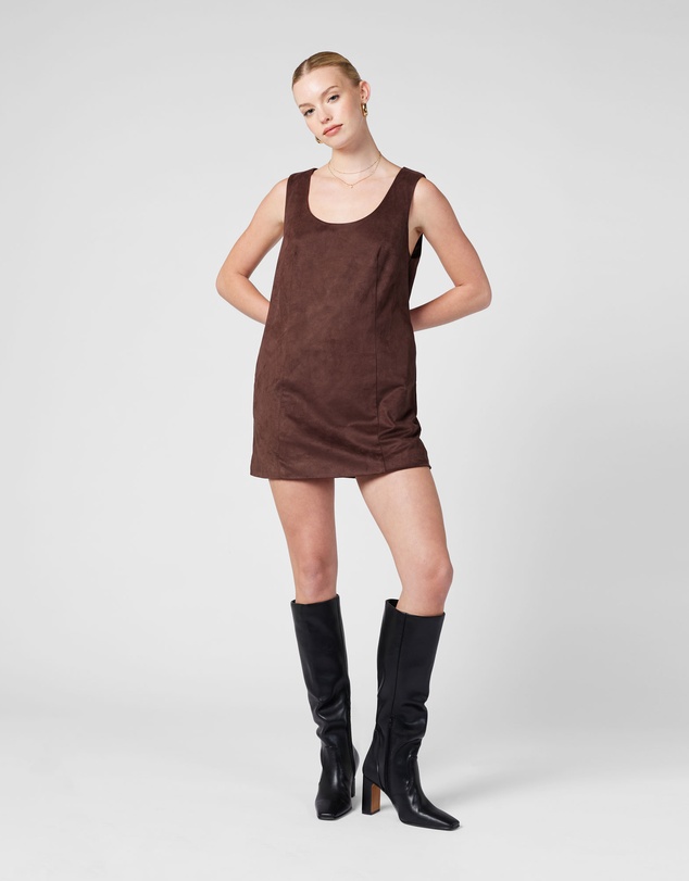MVN - Faux Suede Mini Dress