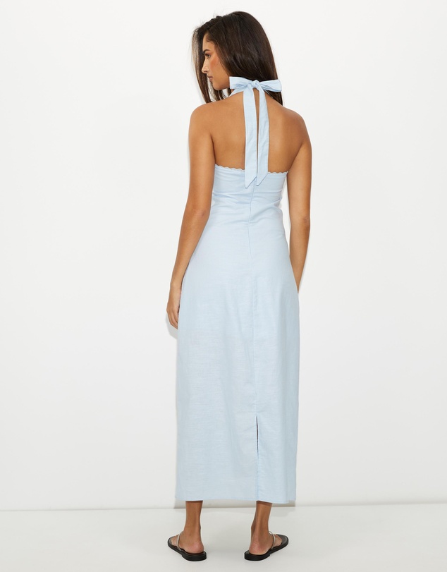 Dazie - Nora Linen Blend Midi Dress
