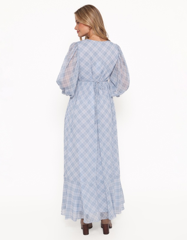 Petal & Pup - Cassina Maxi Dress - Blue Plaid