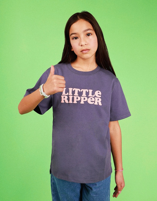 Skwosh - Little Ripper Kids Slang Tee in Navy