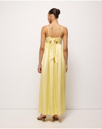 AERE - Suri Satin Maxi Dress