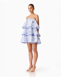 Elliatt - Elin Strapless Frilled Mini Dress