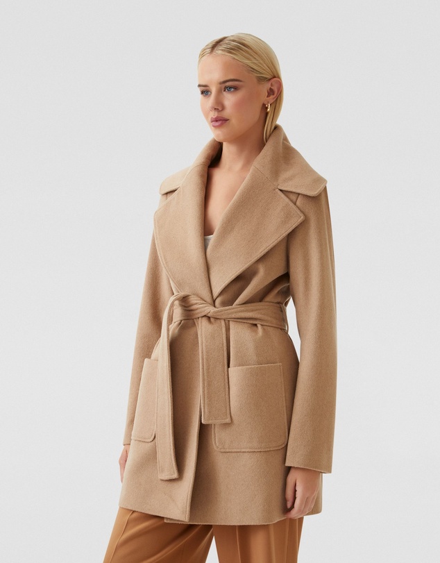 Oxford - Zoe Wool Rich Tie Waist Jacket