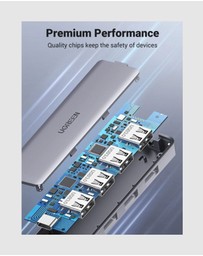 Ugreen - UGREEN 4 Ports USB C Hub Silver