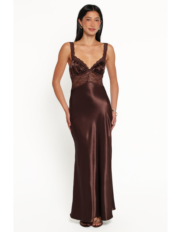 Petal & Pup - Nitara Maxi Dress - Brown