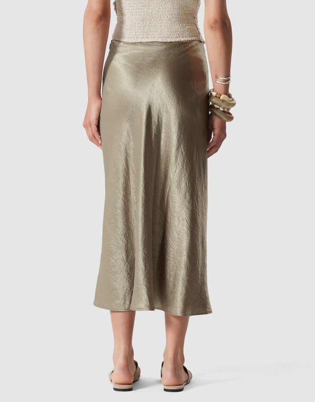 & Other Stories - Drawstring Satin Midi Skirt