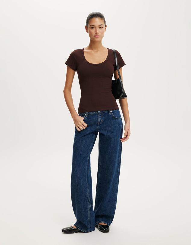 Cotton On - Everyday Smooth Scoop Neck Tee