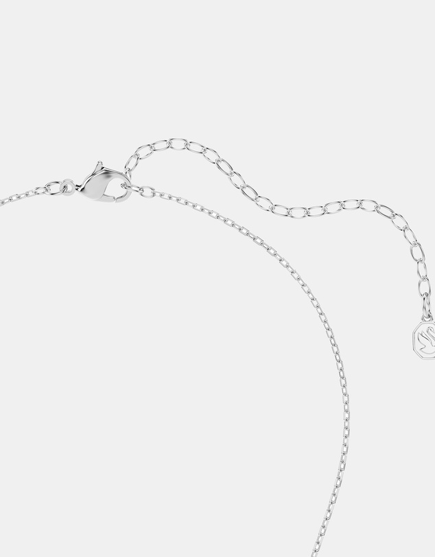 Swarovski - Hyperbola Pendant, Round Cut, White, Rhodium Plated