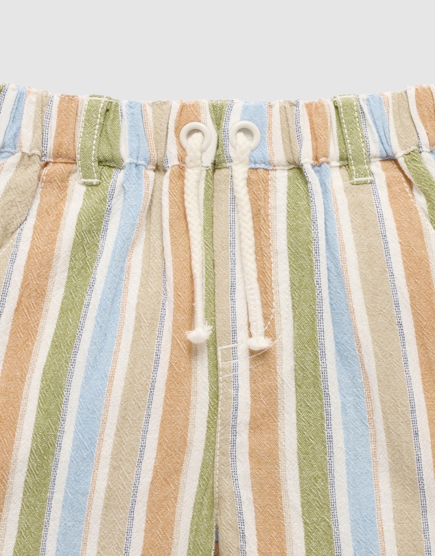 Purebaby - Striped Pull on Shorts-Kids-Babies
