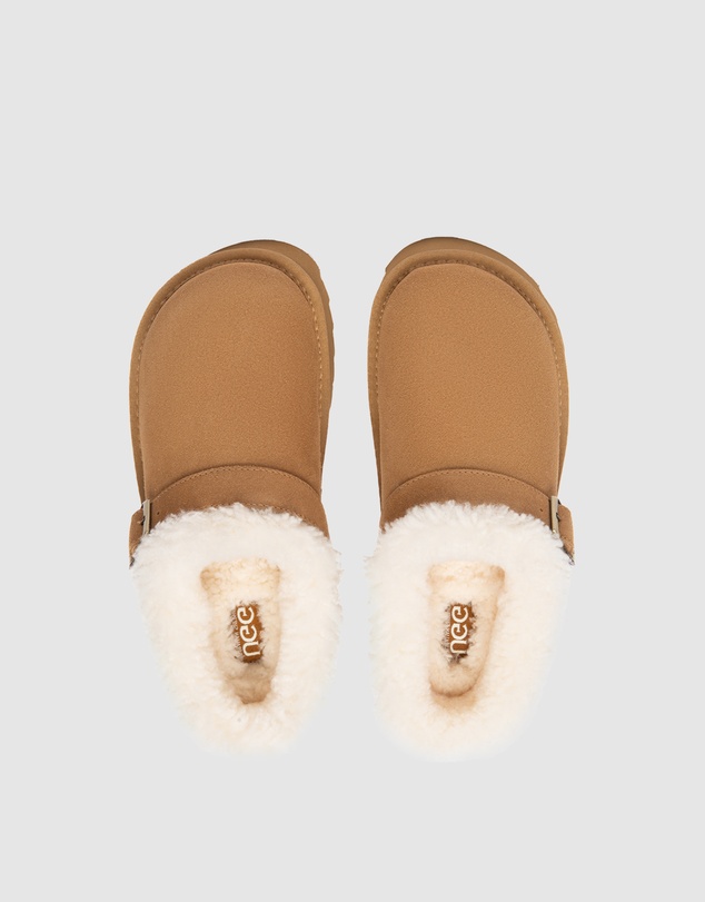 EVERAU - Australian Shepherd Ugg Pulsey Platform Cow Suede Upper House Shoes
