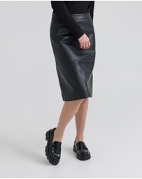 Oxford - Nina Nappa Leather Skirt