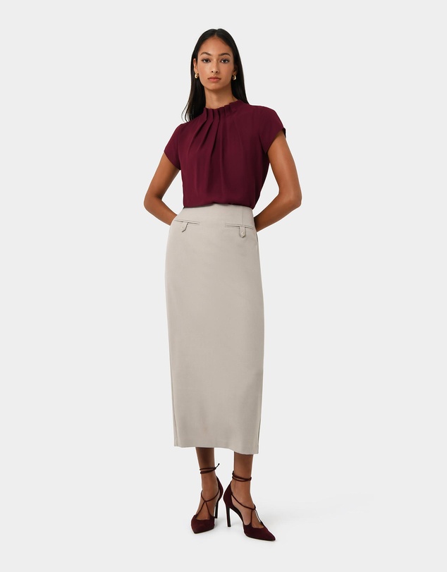 Forcast - Milla Column Midi Skirt
