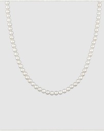 Kuzzoi - ICONIC EXCLUSIVE - Necklace Male Shell Pearl White 925 Sterling Silver