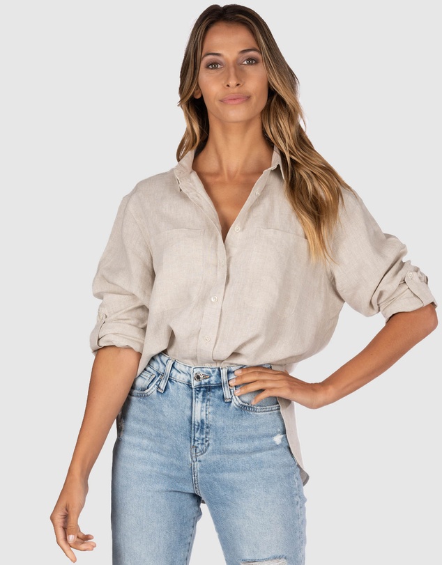 CAMIXA - Luna Oversize Linen Shirt