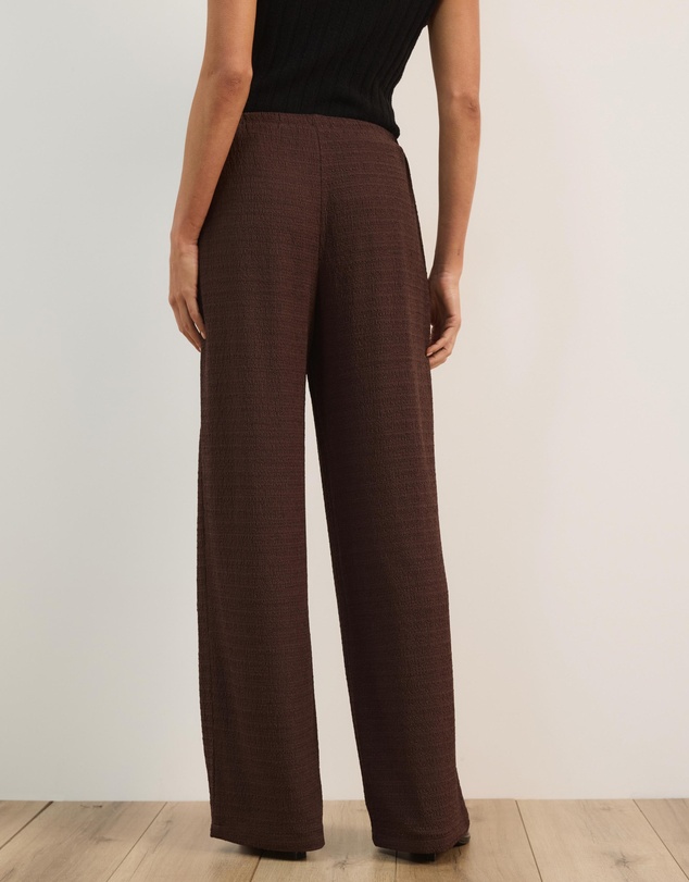 Atmos&Here - Alba Textured Wide Leg Pants