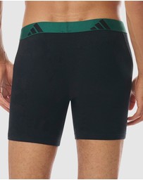 adidas Sportswear - 3 Pack Active Flex Cotton Boxer Brief Underwear