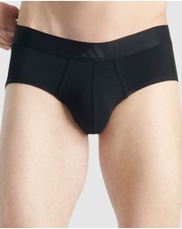 adidas Sportswear - 2 Pack Active Flex Cotton 3 Stripes Low Rise Brief Underwear
