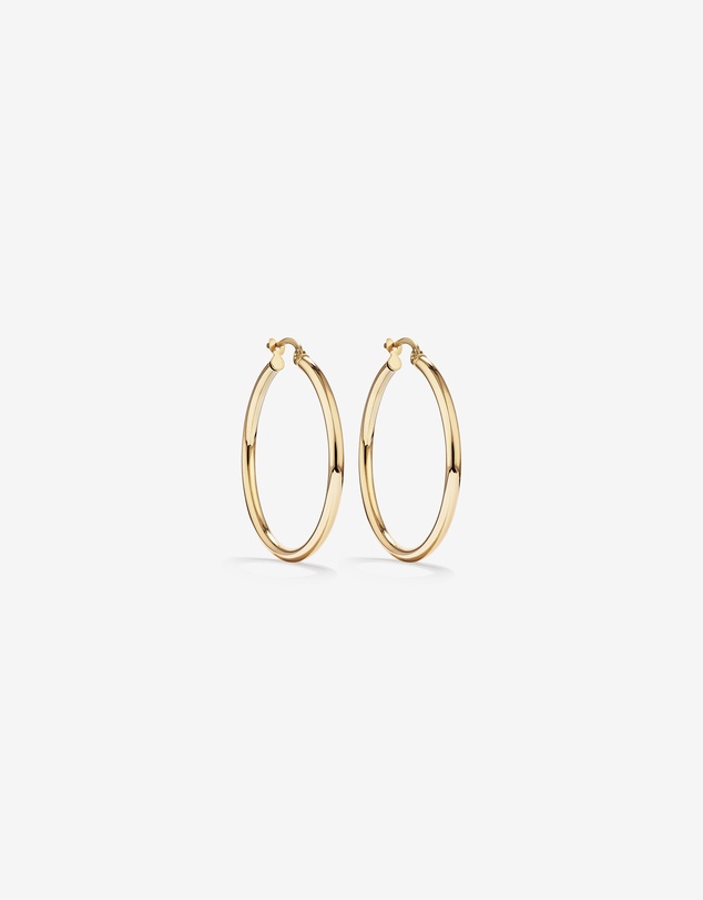 Michael Hill - 29mm Round Hoop Earrings in 10kt Yellow Gold