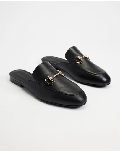 Atmos&Here - Alexandra Leather Loafer Slides