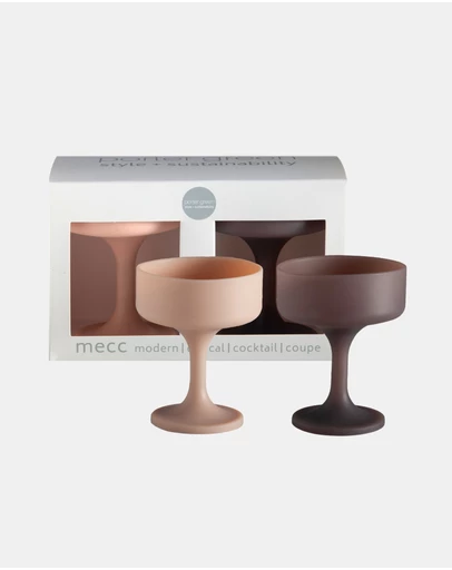 porter green - mecc | silicone unbreakable cocktail glasses