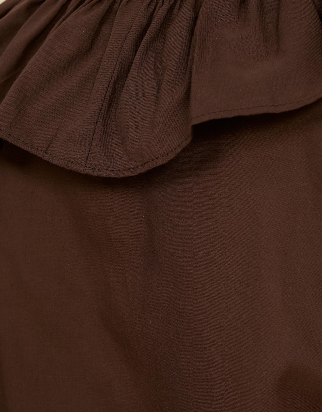 The Fated - Alexis Tie Front Ruffle Top