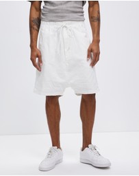 Surrounded By Ghosts - The Garnet Denim Drawstring Shorts
