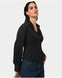 Forcast - Paige Gathered Shirt
