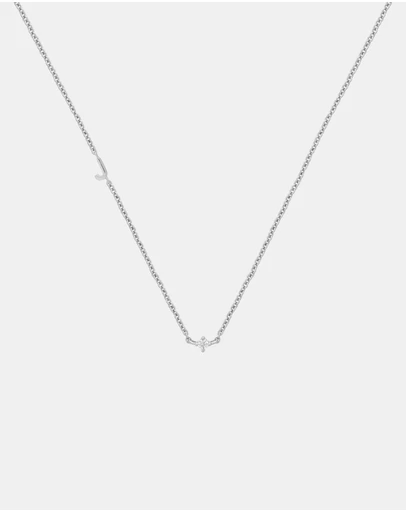 YCL  - Petite Initial Necklace K - Sterling Silver