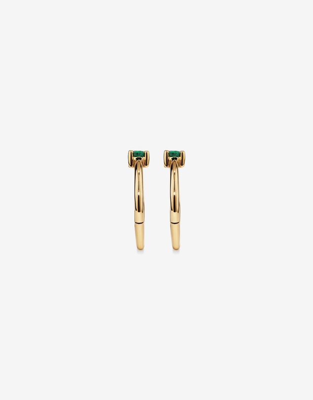 Michael Hill - 10mm Emerald Accent Sleepers in 10kt Yellow Gold