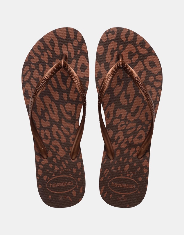 Havaianas - Slim Animal Print Thongs - Women's