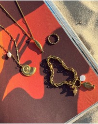 Zoe Olivia - Waterproof Freshwater Pearl and Shell Necklace