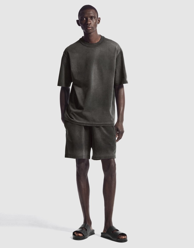COS - Oversized Faded Mock-Neck Shirt