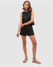 Seed Heritage - Core Linen Waisted Short