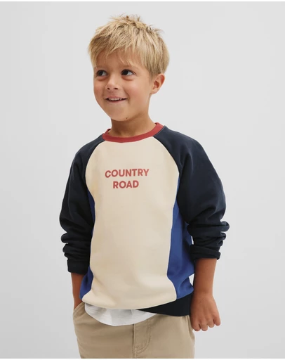 Country Road - Spliced Logo Oversized Sweat