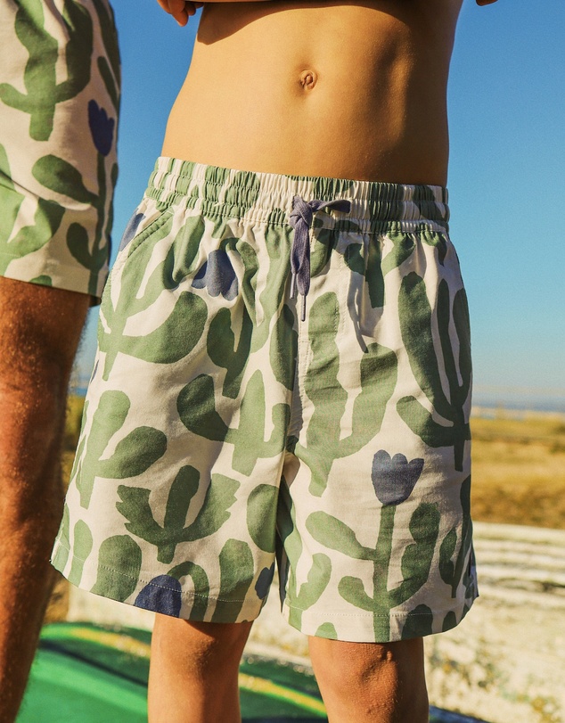 Skwosh - Pablo Prickles Kids Everyday Shorts in Stone