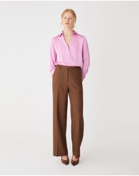 Forcast - Lila V-neck Satin Blouse